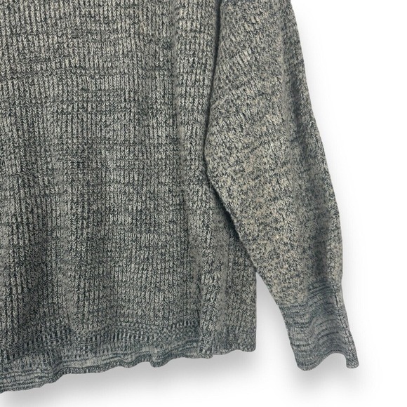 Free People Sweater Womens‎ Size Large Gray Linen Blend Slouchy Indie Grunge - Picture 11 of 14